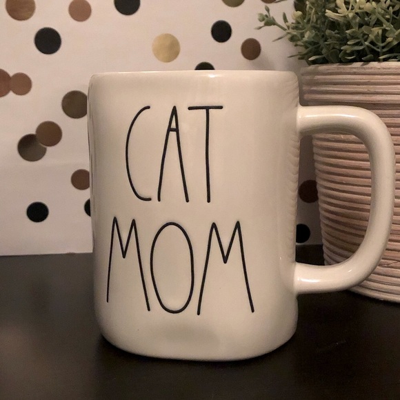 Rae Dunn CAT MOM ceramic mug